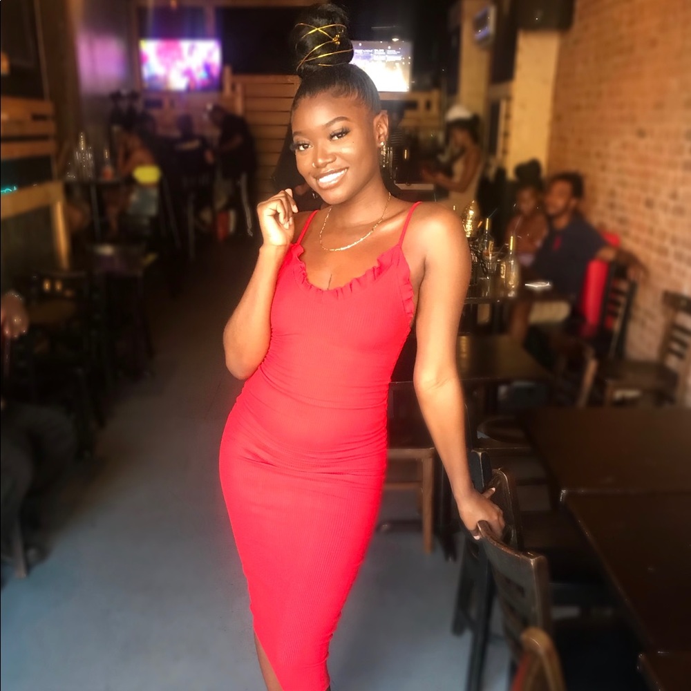 Red dress